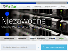 Tablet Screenshot of idhosting.pl